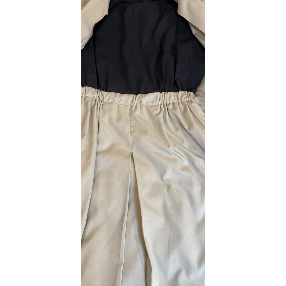 Vintage 80s Sabino Women le Long Beige Dress With Over Coat Fits Like A Large - Picture 2 of 4